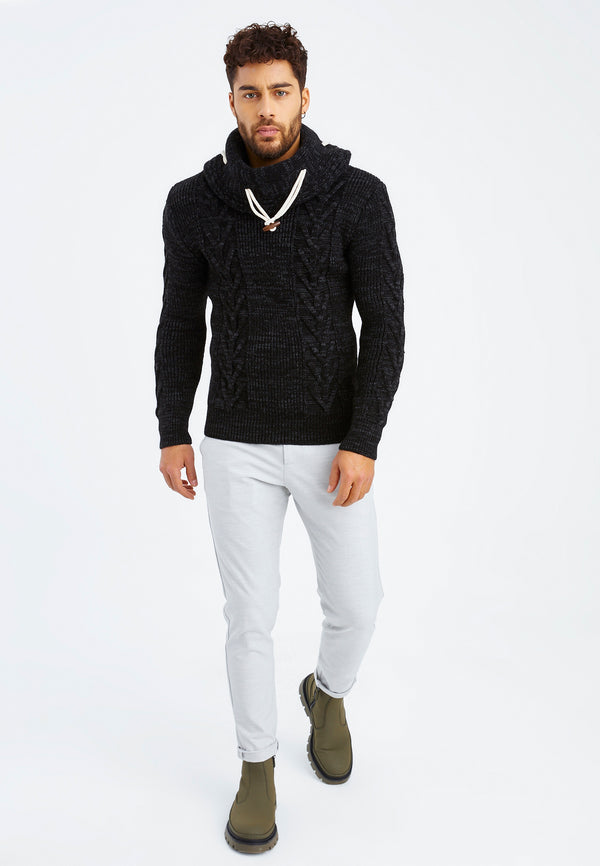 Leif Nelson Grobstrick Rollkragenpullover Fabrikverkauf