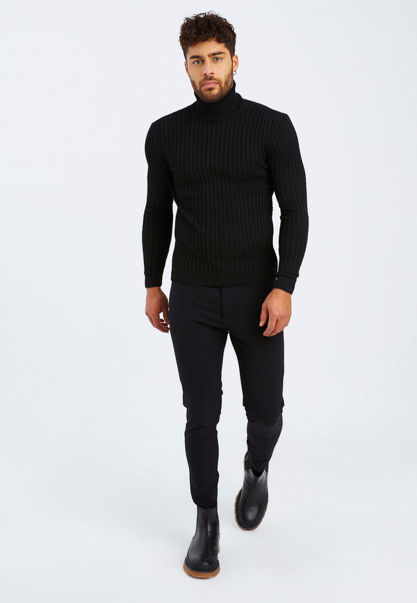 Leif Nelson Feinstrick Rollkragenpullover Vatertagsangebot