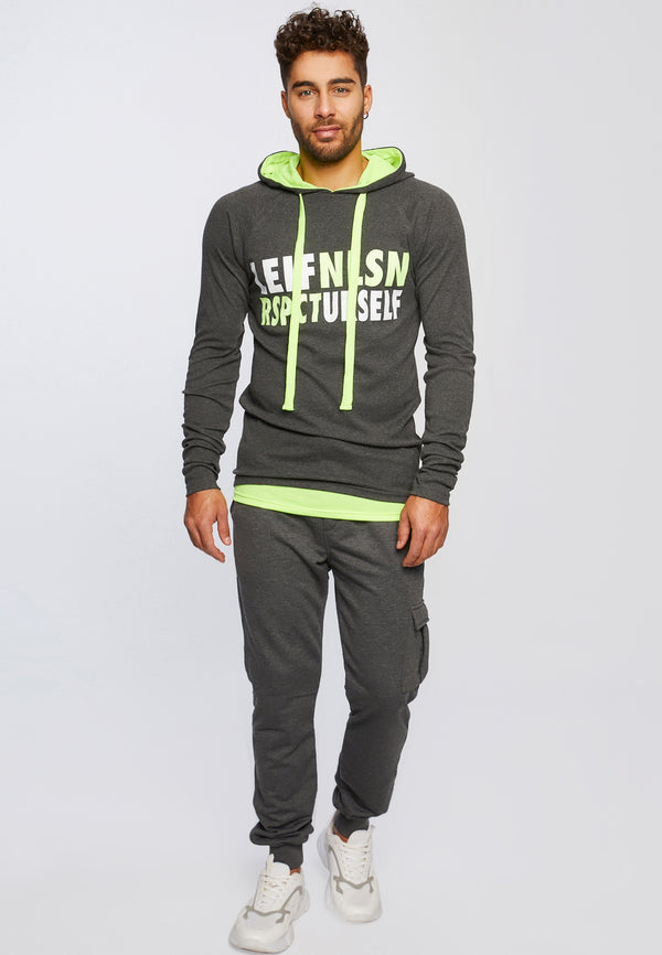 Leif Nelson Gym-Sweatshirt Kapuze Große Rabatte