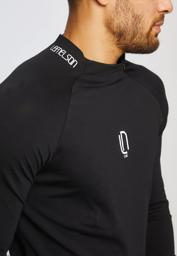 Leif Nelson Gym-Sweatshirt Stehkragen Räumungsverkauf
