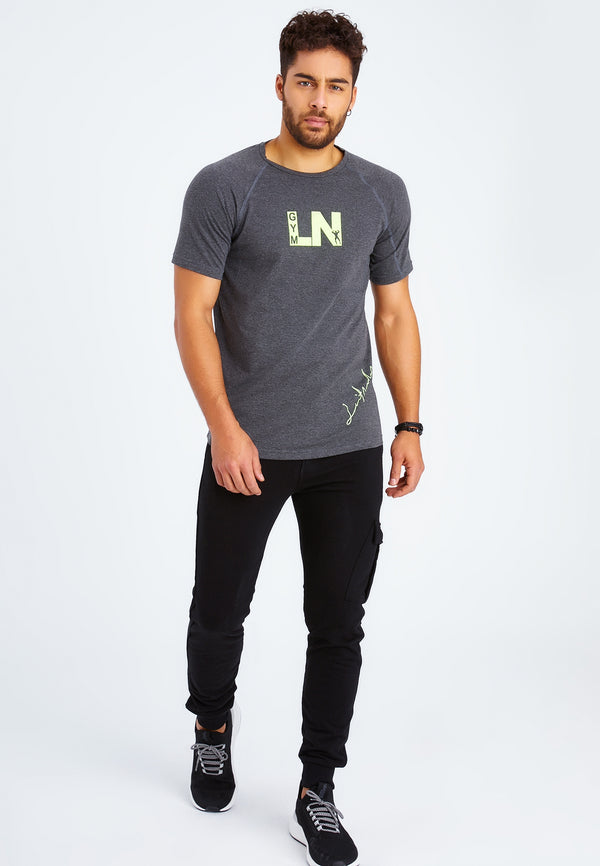 Leif Nelson Gym-T-Shirt Rundhals Kauf eins, bekomm eins gratis