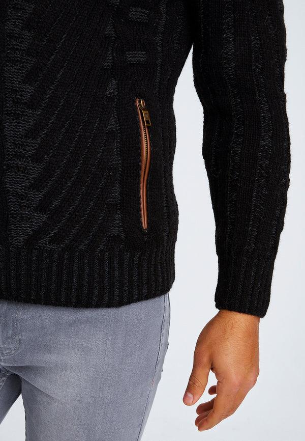 Leif Nelson Strickjacke mit Kapuze Zeitlich begrenztes Angebot