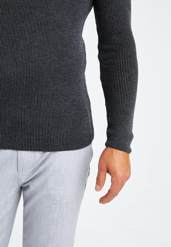 Leif Nelson Strickpullover Feinstrick mit Schalkragen Tägliche Deals