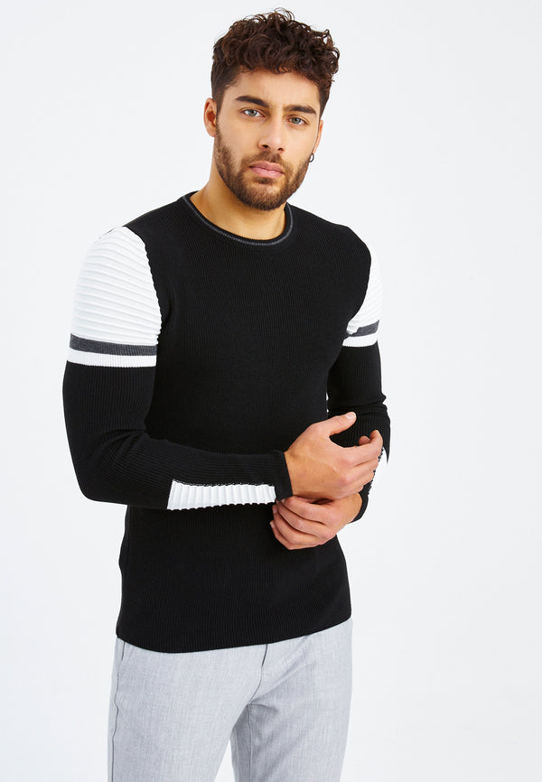 Leif Nelson Strickpullover Feinstrick Rundhals Begrenzte Freigabe