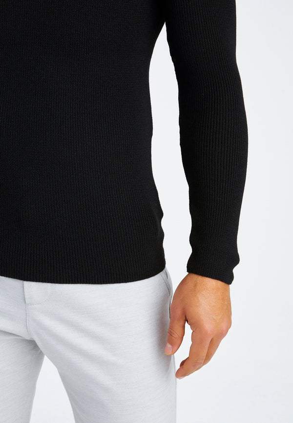 Leif Nelson Strickpullover Feinstrick Rundhals Letzte 3 Tage