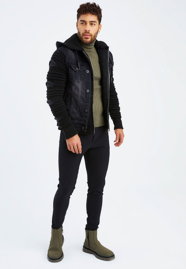 Leif Nelson Strickpullover Grobstrick mit Stehkragen Discount Store für neue Produkte