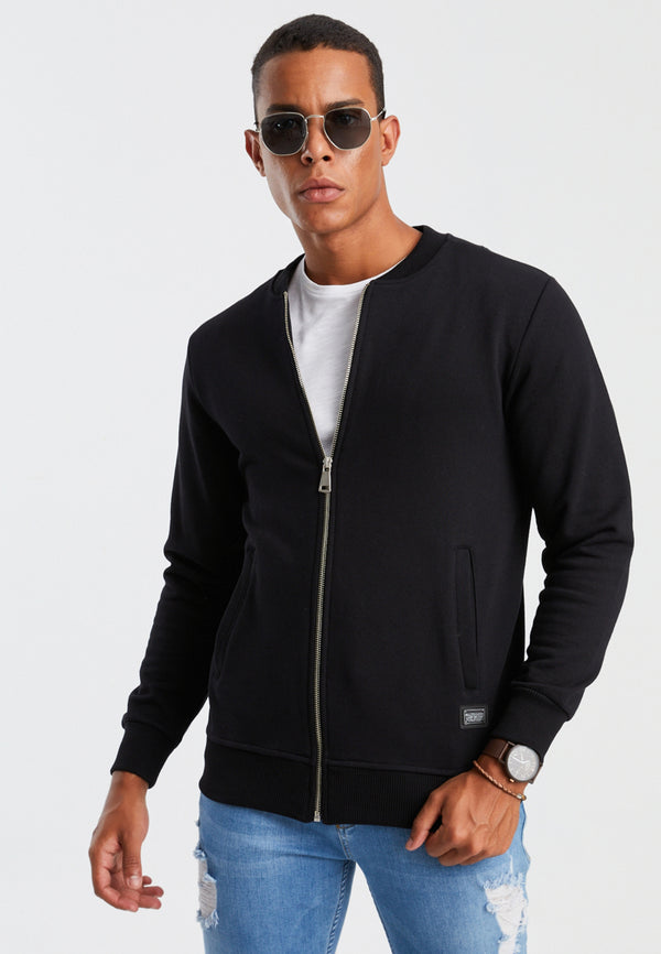 Leif Nelson Sweatjacke mit Stehkragen Speichern exportieren