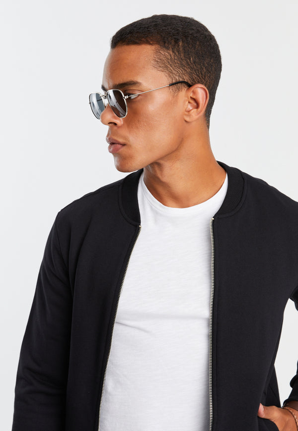 Leif Nelson Sweatjacke mit Stehkragen Speichern exportieren