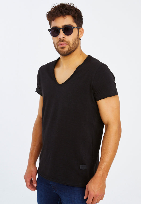 Leif Nelson T-Shirt V-Ausschnitt Rabatte dieses Monats