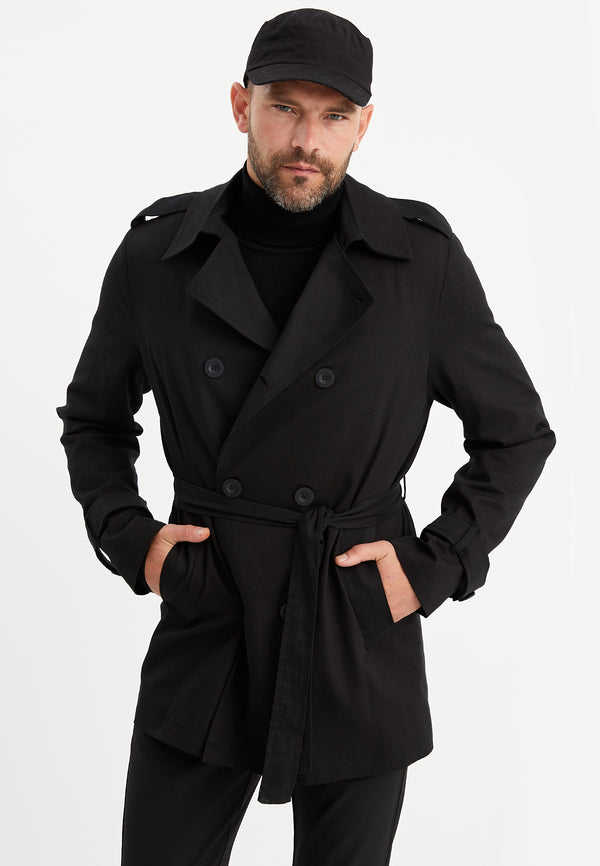 Leif Nelson Zweireihiger Trenchcoat 2025