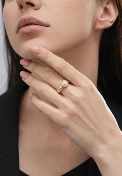 Leslii Ring gold Perle Letzte 2 Tage