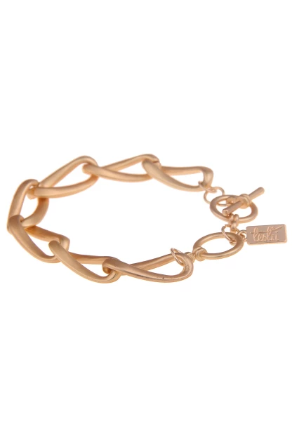 Leslii Armband Statement Glieder Matt Gold Weihnachtsangebot