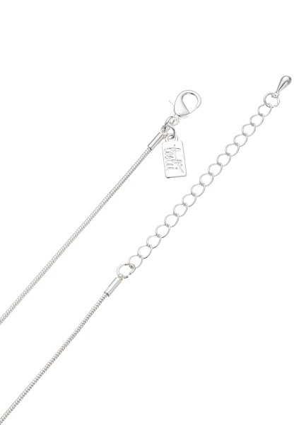 Leslii lange Halskette Muster Ring-Anhänger Matt Black Friday Preise