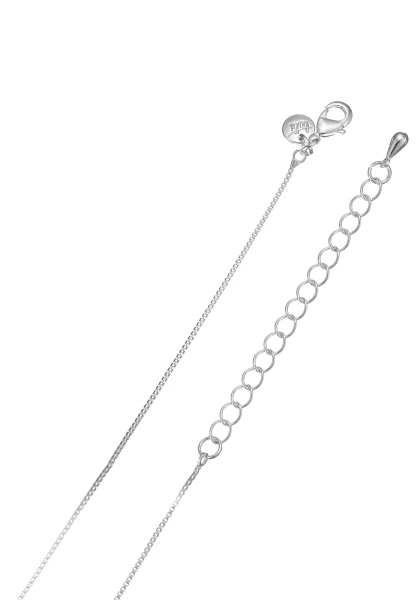 Leslii Lange Halskette Ringe Silber Weiß Fabrikverkauf