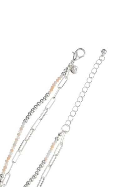 Leslii Kurze Kette Layering Glasperlen Beige Online Shopping