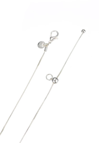 Leslii Kurze Kette Oval Stein Silber Khaki Exklusivangebot