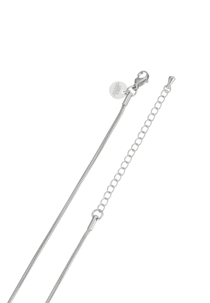Leslii Lange Kette Ringe Edelstahl Silber Valentinstagsangebot