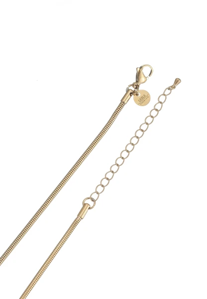 Leslii Lange Kette Ring Tropfen Edelstahl Gold Bestseller