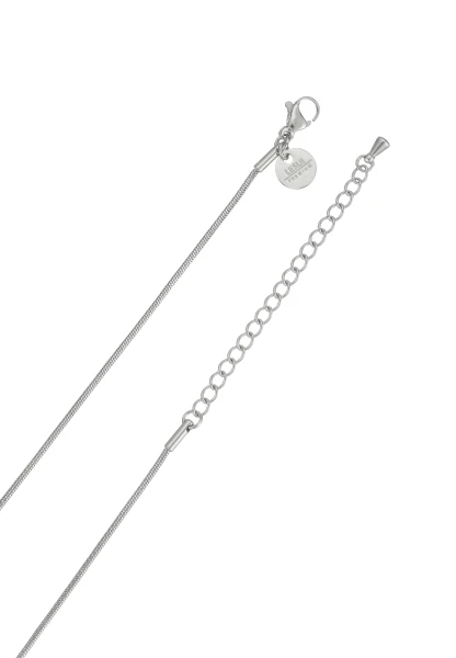 Leslii Lange Kette Ringe Edelstahl Silber Sonderangebote