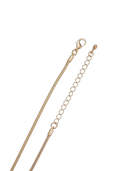 Leslii Lange Kette Glitzer Ringe Gold Riesige Ersparnisse