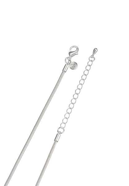 Leslii Lange Kette Glitzer Ringe Silber VIP-Rabatte