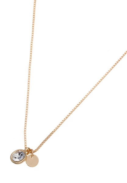 Leslii Kurze Kette Glitzer Glasstein Gold Wochenangebot