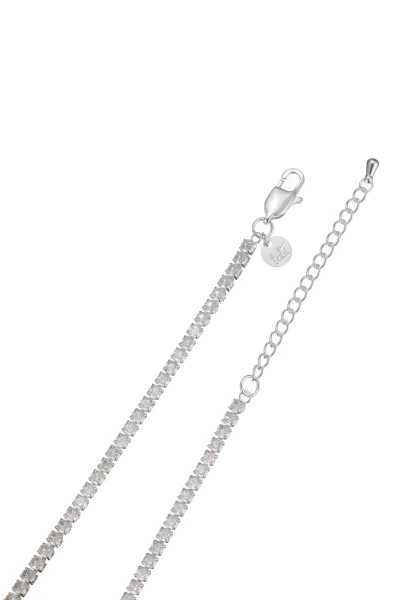 Leslii kurze Halskette Stainless Kristall versilbert in Silber/Weiß JETZT KAUFEN