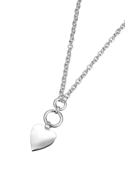 Leslii lange Halskette Heart Herz Silber Zeitbegrenzte Promotion