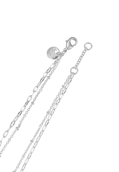 Leslii kurze Layering-Kette Recycled versilbert Sonderangebot der Fabrik