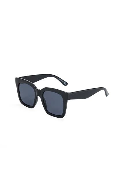 Leslii Sonnenbrille Damen schwarze Designerbrille Sunglasses Kunststoff Schwarz Riesige Rabatte