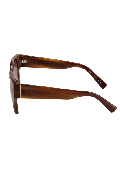 Leslii Sonnenbrille Retro Look Damen Sunglasses Designerbrille in Braun 50% Rabatt mit kostenlosem Versand