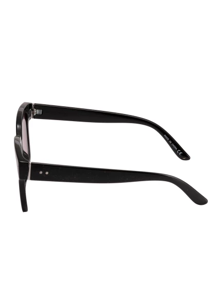 Leslii Sonnenbrille Big Retro Damen Sunglasses Designerbrille in Schwarz Clearance-Verkauf