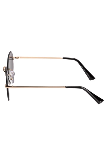 Leslii Sonnenbrille rahmenlose Damen Sunglasses Designerbrille rhimless in Gold Kostenloser Versand international