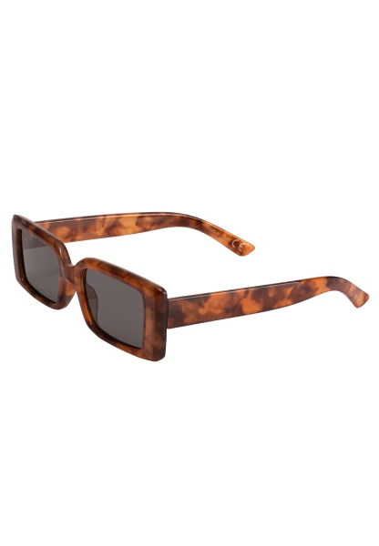 Leslii Sonnenbrille 90ies eckige Brille Damen Sunglasses Designerbrille in Braun Black Friday Preise