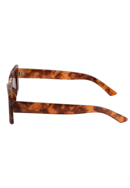 Leslii Sonnenbrille 90ies eckige Brille Damen Sunglasses Designerbrille in Braun Black Friday Preise