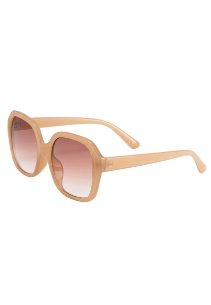 Leslii Sonnenbrille Retro Look Damen Sunglasses Designerbrille in Beige Im Verkauf
