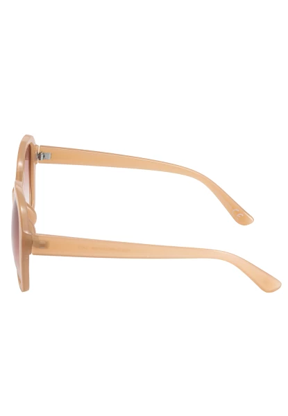 Leslii Sonnenbrille Retro Look Damen Sunglasses Designerbrille in Beige Im Verkauf