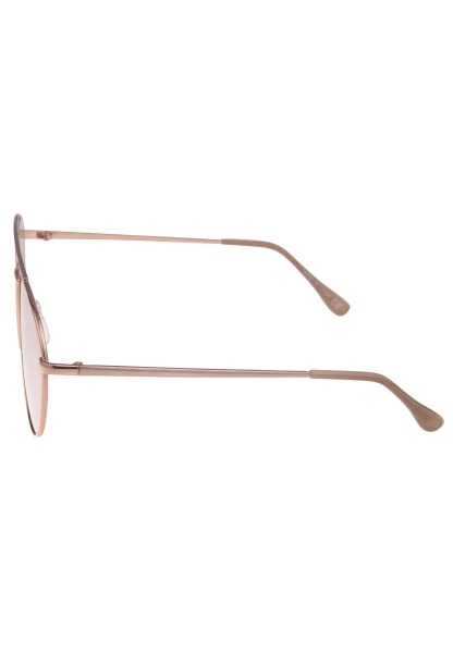 Leslii Sonnenbrille Damen Piloten-Brille Doppelsteg Designerbrille Sunglasses Metall Roségold 50% Rabatt für begrenzte Zeit