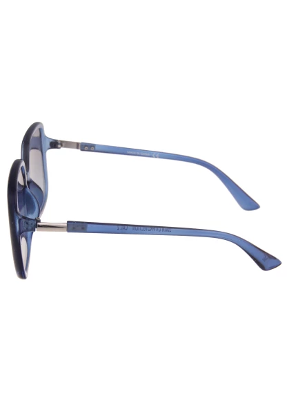 Leslii Sonnenbrille Damen Square eckig blaue Designerbrille Sunglasses Kunststoff Metall Blau Rabatte dieses Monats