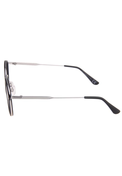 Leslii Sonnenbrille Damen Small schwarze Sonnenbrille Designerbrille Sunglasses Metall Schwarz Silbe Angebote