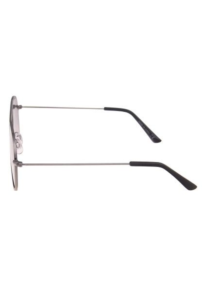 Leslii Sonnenbrille Damen Piloten-Brille Doppelsteg Designerbrille Sunglasses Metall Schwarz Silber Kostenloser Versand