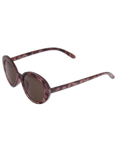 Leslii Sonnenbrille Retro Horn-Look Damen Sunglasses Designerbrille in Braun Begrenztes Angebot