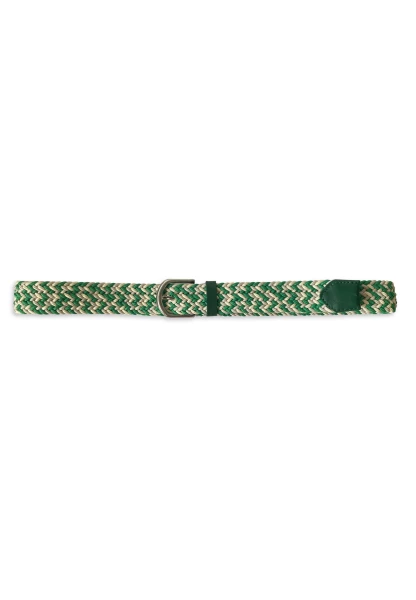 -50% SALE Leslii Stretchgürtel Damen Gürtel Leder-Gürtel Flechtgürtel Grün Creme Sonderangebote