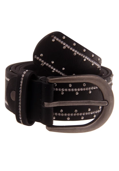 Leslii Damen-Gürtel Strass-Gürtel schwarzer Gürtel Glitzer-Gürtel Breite 3,5cm schwarz JETZT KAUFEN