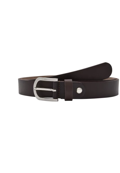 Leslii Premium Gürtel echter Leder-Gürtel brauner Gürtel Breite 3cmKalbs-Nappaleder Narbung Braun 50% Rabatt für begrenzte Zeit