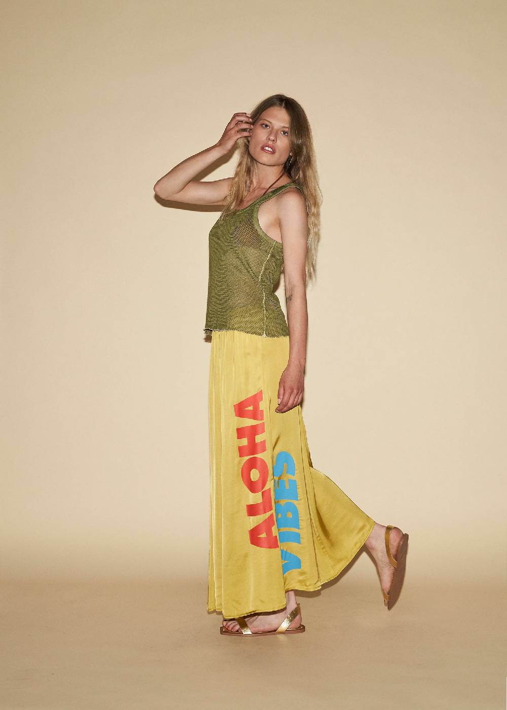 Liv Bergen Top Net in charcoal Kostenloser Versand