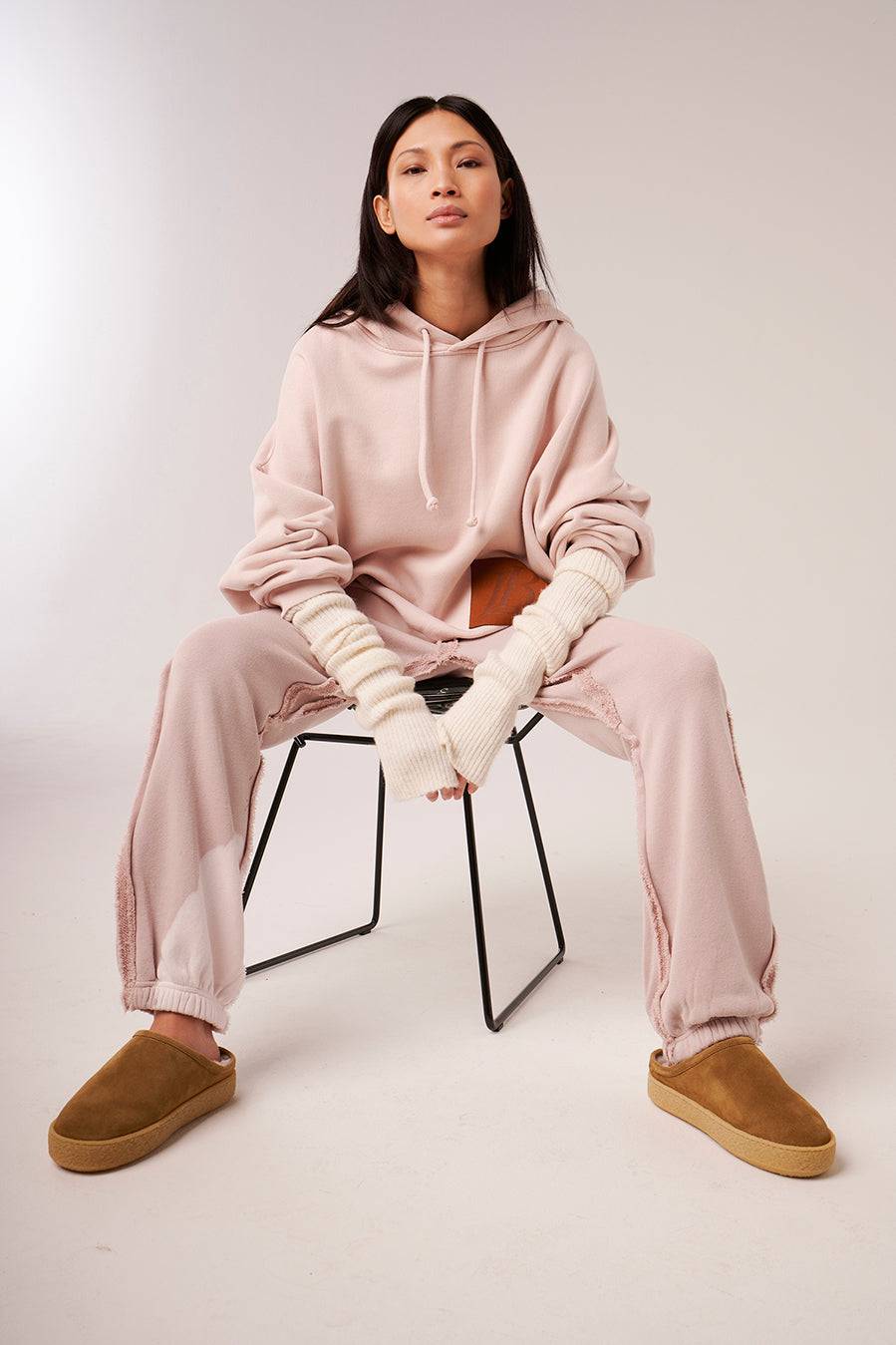 Liv Bergen Hoodie Fade Out in ruby tan Black Friday