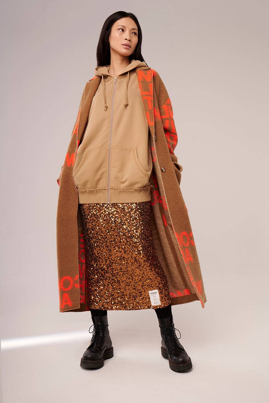 Liv Bergen Mantel Come in camel/orange Kostenlose Rückgabe