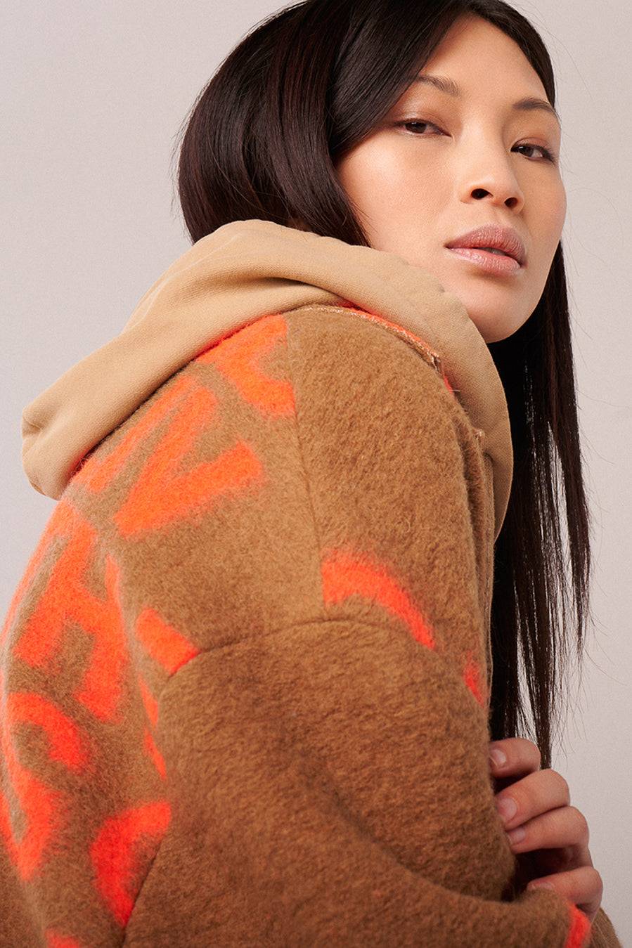 Liv Bergen Mantel Come in camel/orange Kostenlose Rückgabe