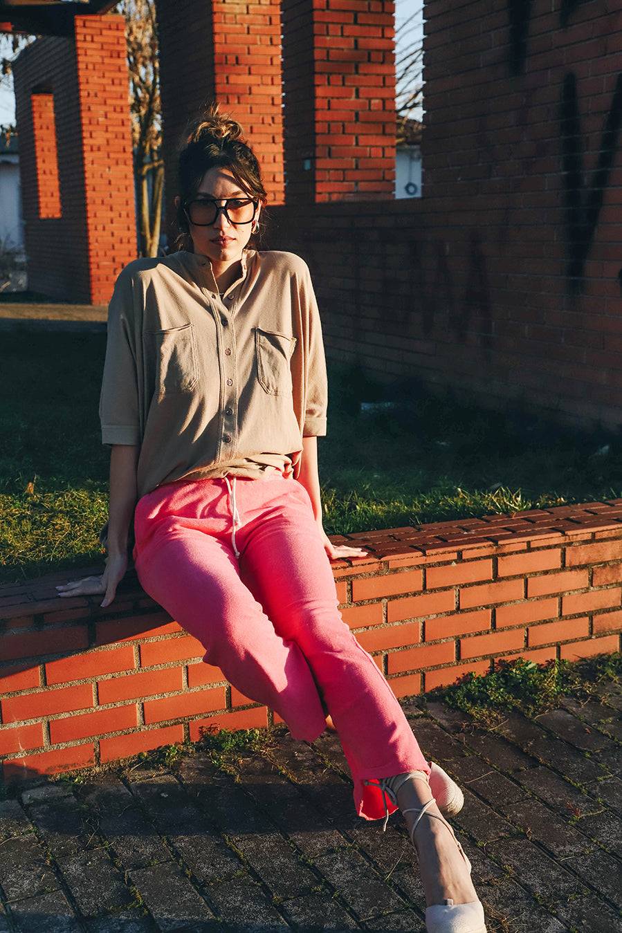 Liv Bergen Hose Frottee in creme Rabatte dieses Monats